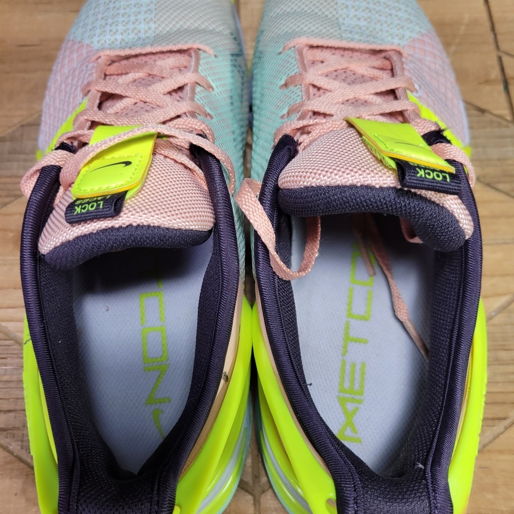 Nike Metcon 8 Flyease Womens 10.5 Training Shoes Arctic Orange Volt Pink Yellow - Picture 9 of 13